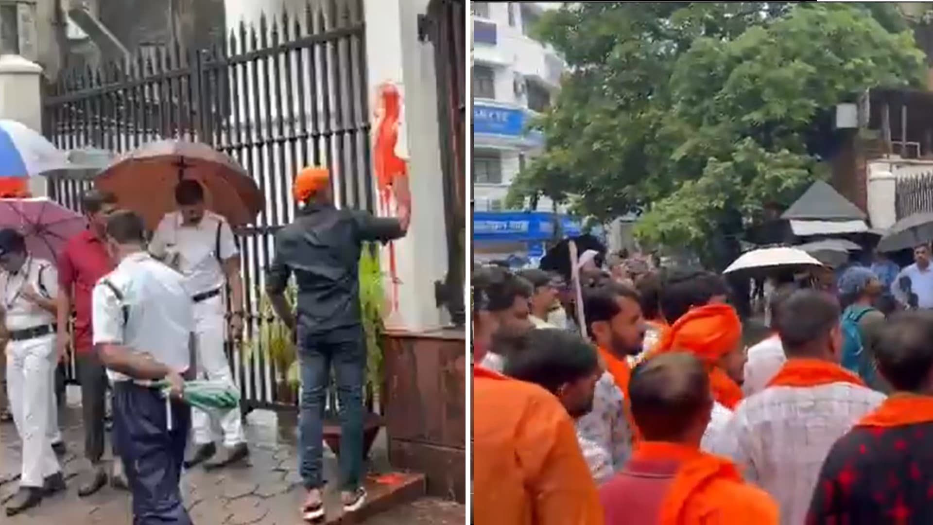 आनंदबाजार पत्रिका दफ्तर की दीवार को भगवा रंग से रंगा, पत्रकारों पर FIR की प्रेस संगठनों ने की निंदा आनंदबाजार पत्रिका दफ्तर की दीवार को भगवा रंग से रंगा, पत्रकारों पर FIR की प्रेस संगठनों ने की निंदा