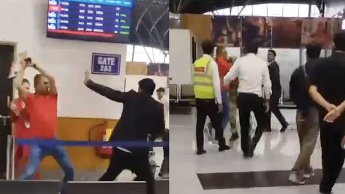 सेना के अधिकारी ने एयरलाइंस स्टाफ पर जानलेवा हमला किया सेना अधिकारी की गुंडागर्दी