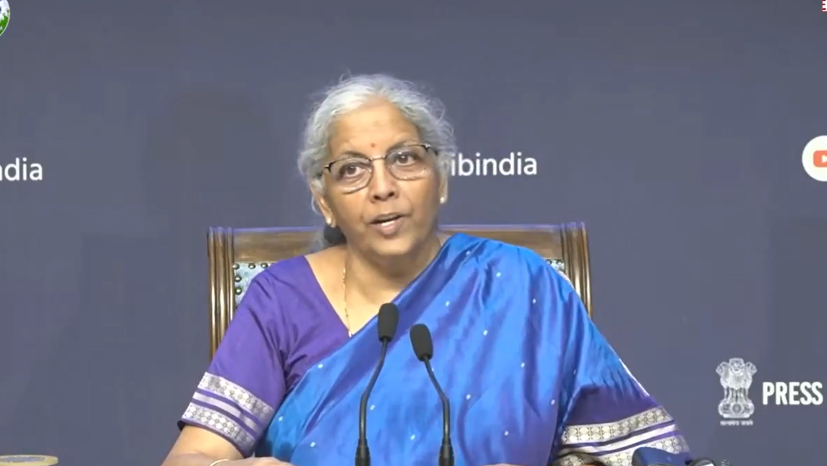 जीएसटी में अब दो स्लैब 5% और 18% रहेंगे, 22 सितंबर से होगा लागू nirmala sitharaman gst regime