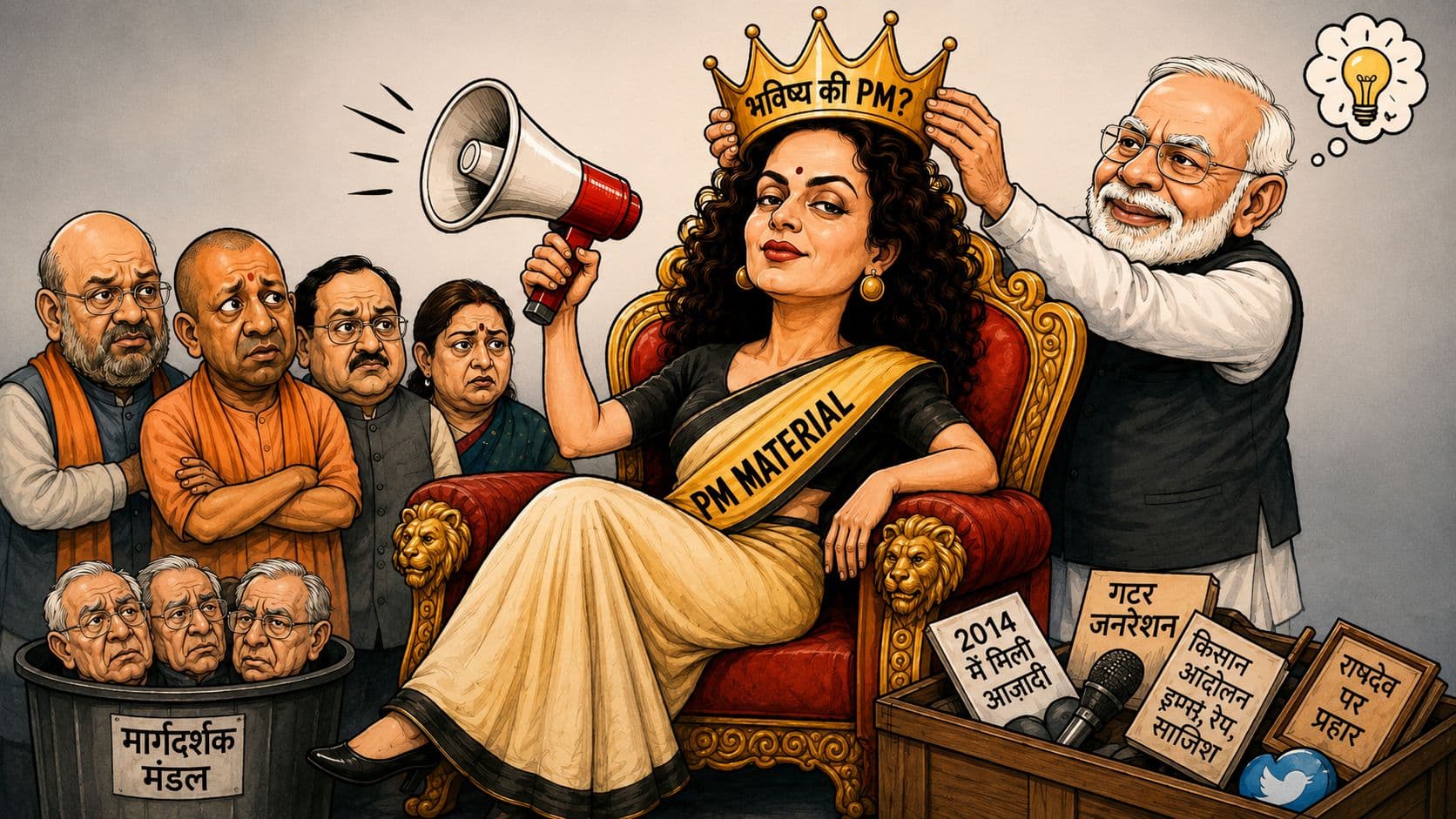उलटबांसीः पीएम मैटेरियल हैं बीजेपी सांसद कंगना रनौत! उलटबांसीः पीएम मैटेरियल हैं बीजेपी सांसद कंगना रनौत!