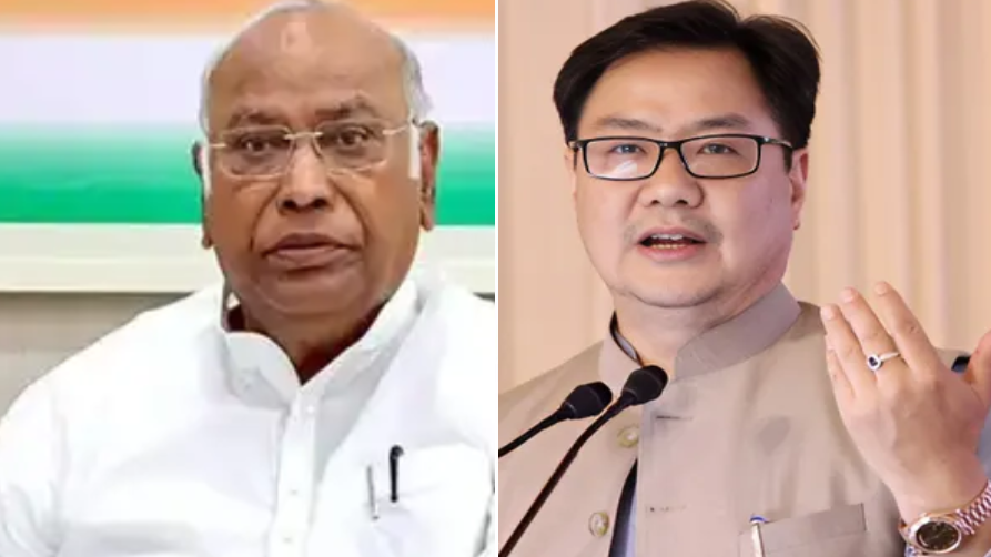 बिहार एसआईआर विवाद खड़गे बनाम रिजिजू mallikarjun kharge kiren rijiju sir controversy