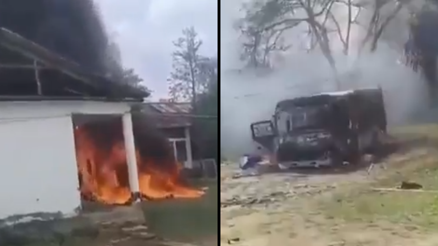 मणिपुर में 'रॉकेट हमले' में दो बच्चों की मौत पर बवाल, हिंसा, 5 जिलों में इंटरनेट बंद मणिपुर में 'रॉकेट हमले' में दो बच्चों की मौत पर बवाल, हिंसा, 5 जिलों में इंटरनेट बंद