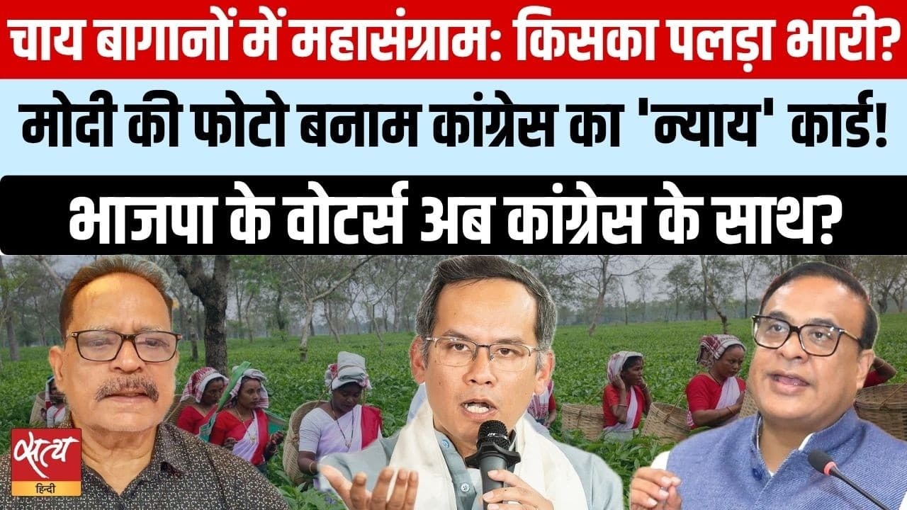 असम चुनाव 2026: चाय बागानों में 'किंगमेकर' कौन? मोदी बनाम कांग्रेस का 'न्याय' असम चुनाव 2026: चाय बागानों में 'किंगमेकर' कौन? मोदी बनाम कांग्रेस का 'न्याय'