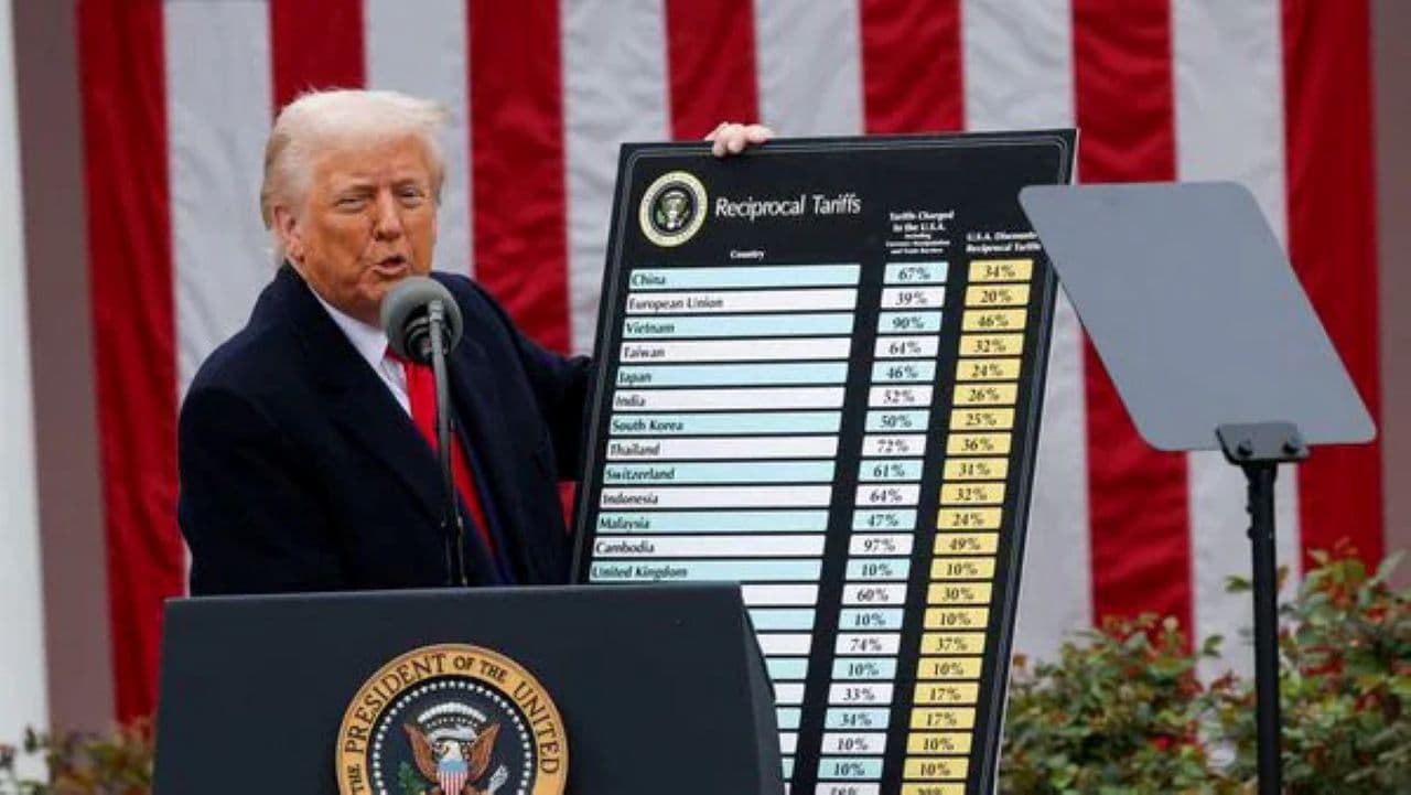 यूएस टैरिफ पर कुछ भी बोल रहे हैं ट्रंप- 'देखते जाओ, अभी और लगेगा, खत्म करने का कोई वादा नहीं' यूएस टैरिफ पर कुछ भी बोल रहे हैं ट्रंप- 'देखते जाओ, अभी और लगेगा, खत्म करने का कोई वादा नहीं'