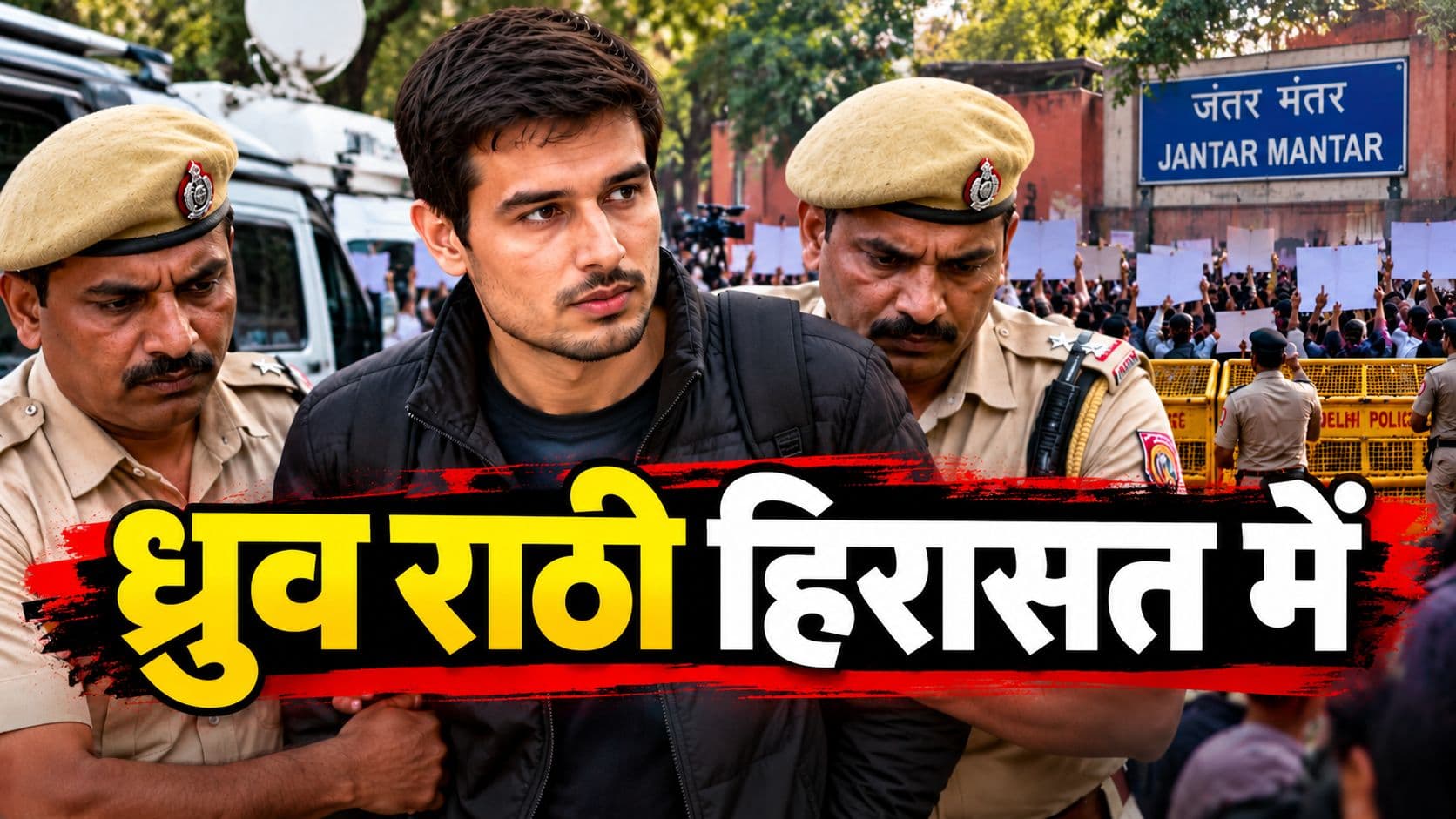 Live गुड़गांव में ध्रुव राठी पुलिस के कब्जे में, जंतर मंतर पर 150 हिरासत में, दिल्ली में सबकुछ ठप Live गुड़गांव में ध्रुव राठी पुलिस के कब्जे में, जंतर मंतर पर 150 हिरासत में, दिल्ली में सबकुछ ठप
