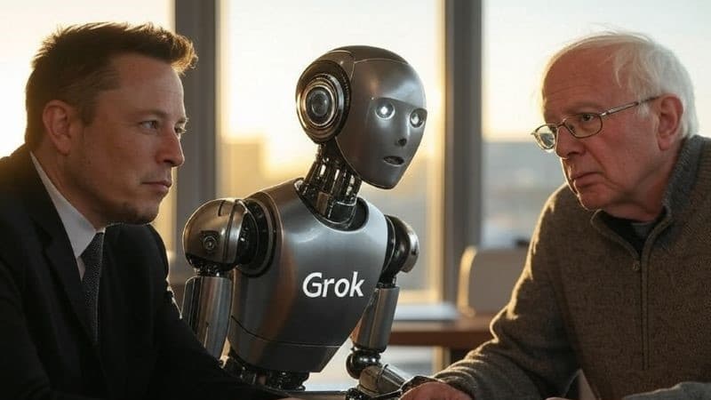 Grok मस्क का भी वफादार नहीं, Oligarchy पर बर्नी सैंडर्स से सहमत! Grok मस्क का भी वफादार नहीं, Oligarchy पर बर्नी सैंडर्स से सहमत!
