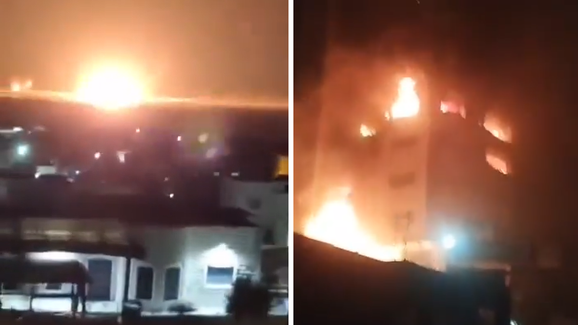 इसराइली हमले के बाद ईरान ने किया 100 ड्रोनों से जवाबी हमला इसराइली हमले के बाद ईरान ने किया 100 ड्रोनों से जवाबी हमला