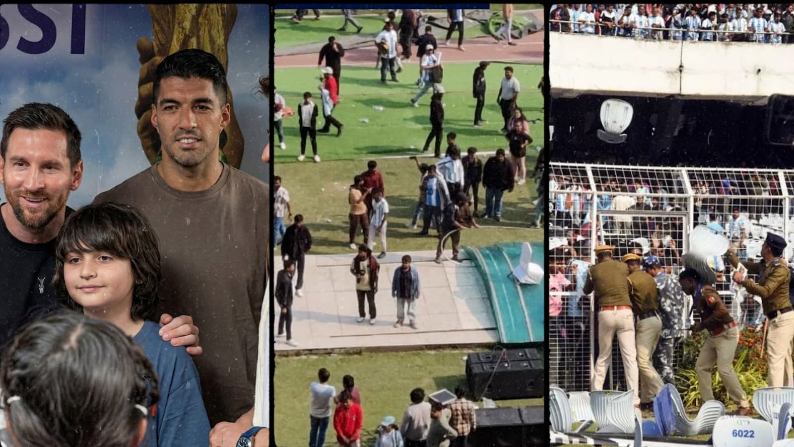 मेसी मेसः कोलकाता स्टेडियम में अराजकता, आयोजक गिरफ्तार, जांच, ममता की माफी मेसी मेसः कोलकाता स्टेडियम में अराजकता, आयोजक गिरफ्तार, जांच, ममता की माफी