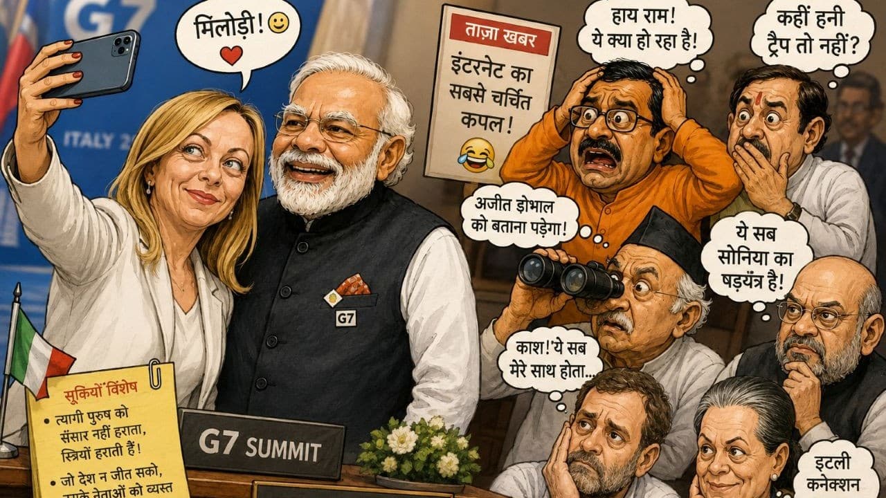 उलटबांसीः मेलोनी जी, विश्वगुरु की तपस्या मत भंग करो प्लीज़ उलटबांसीः मेलोनी जी, विश्वगुरु की तपस्या मत भंग करो प्लीज़