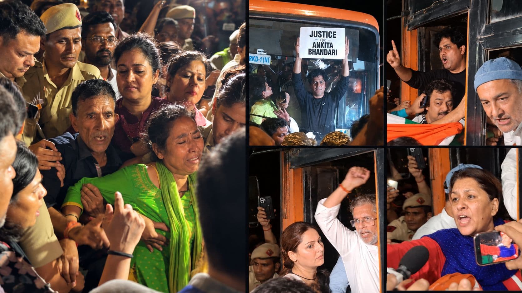 अंकिता भंडारी के माता-पिता और कांग्रेसी नेता हिरासत में, इंडिया गेट पर रातभर प्रदर्शन अंकिता भंडारी के माता-पिता और कांग्रेसी नेता हिरासत में, इंडिया गेट पर रातभर प्रदर्शन