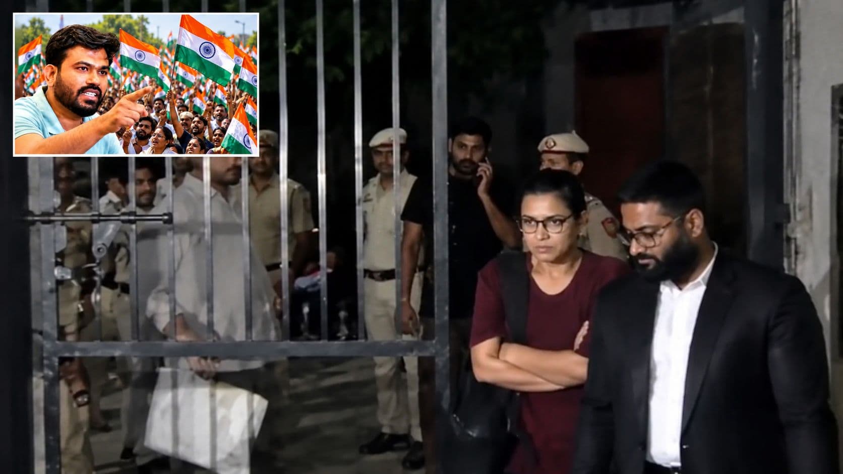 नेहा बोरा हिरासत से रिहा, अभिजीत दिपके को कोर्ट में पेश करेगी पुलिस, तिरंगा लहराने वालों पर शांति भंग का आरोप! नेहा बोरा हिरासत से रिहा, अभिजीत दिपके को कोर्ट में पेश करेगी पुलिस, तिरंगा लहराने वालों पर शांति भंग का आरोप!