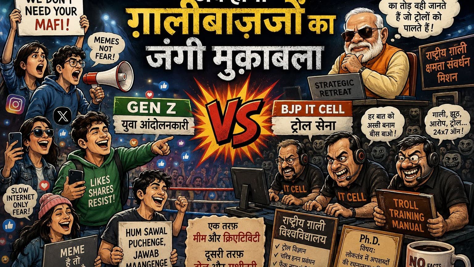 उलटबांसीः अब होगा ग़ालीबाज़ों का जंगी मुक़ाबला उलटबांसीः अब होगा ग़ालीबाज़ों का जंगी मुक़ाबला