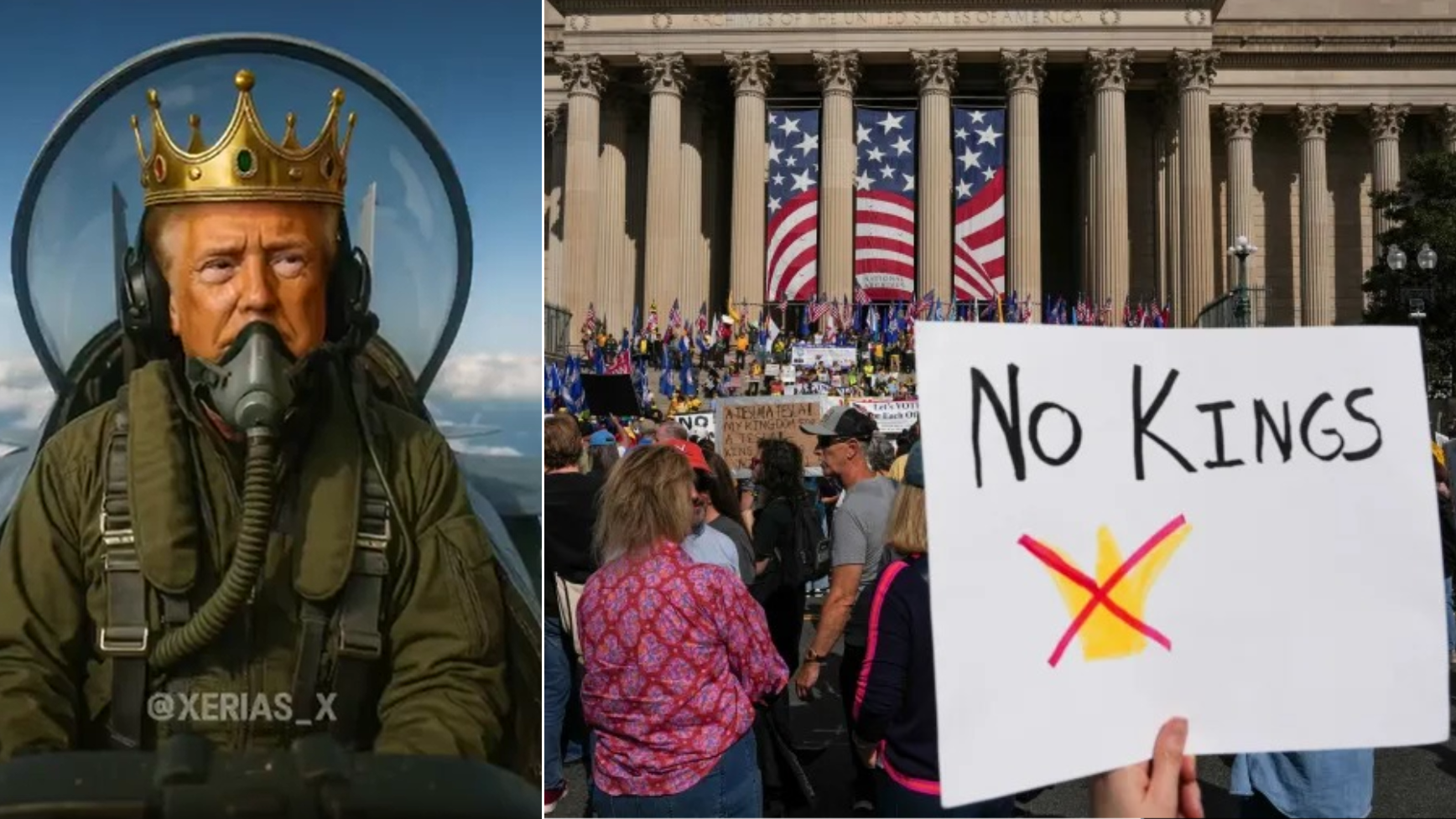 अमेरिका में नो किंग्स विरोध प्रदर्शन No kings protest in usa