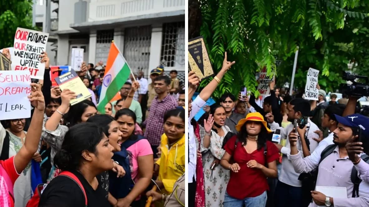 मुंबई में नीट विरोध के बाद पुलिस ने सैकड़ों प्रदर्शनकारियों को व्हाट्सएप पर भेजे नोटिस मुंबई में नीट विरोध के बाद पुलिस ने सैकड़ों प्रदर्शनकारियों को व्हाट्सएप पर भेजे नोटिस