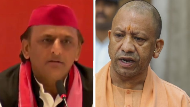 योगी का तंज- 'दो नमूने', अखिलेश ने पलटा खेल- भाजपाई अपनी खींचातान चौराहे पर न लाएँ योगी का तंज- 'दो नमूने', अखिलेश ने पलटा खेल- भाजपाई अपनी खींचातान चौराहे पर न लाएँ