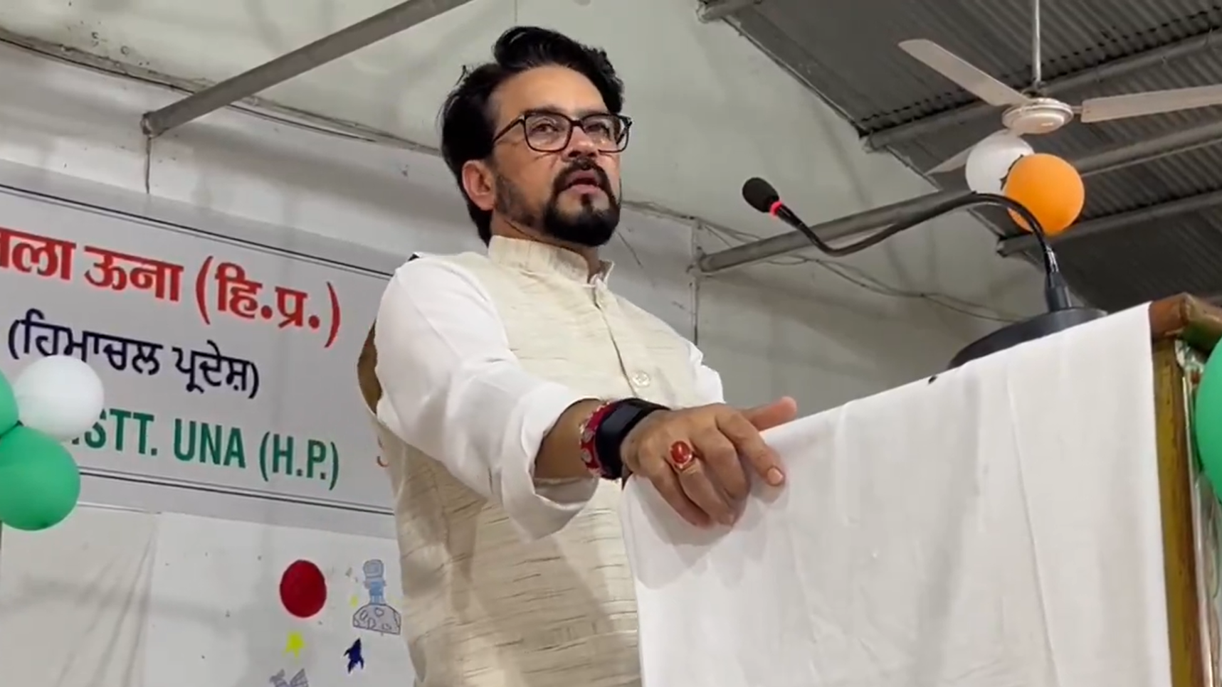 केंद्रीय मंत्री का छात्रों को नया ज्ञान! anurag thakur hanuman ji astronaut