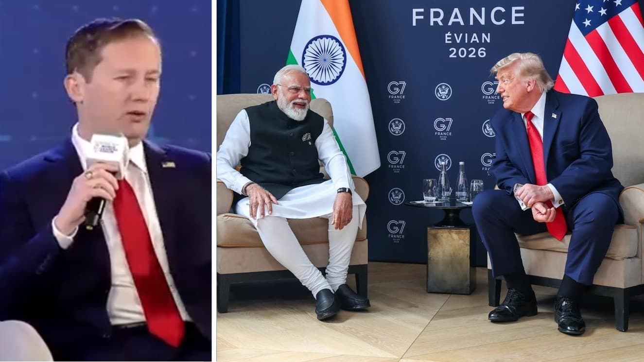मोदी-ट्रंप मुलाकात को लेकर सर्जियो गोर के दावे पर कांग्रेस का हमला- 'सवालों से डरते हैं पीएम', विदेश मंत्रालय बोला- 'स्टैंडर्ड पॉलिसी' मोदी-ट्रंप मुलाकात को लेकर सर्जियो गोर के दावे पर कांग्रेस का हमला- 'सवालों से डरते हैं पीएम', विदेश मंत्रालय बोला- 'स्टैंडर्ड पॉलिसी'