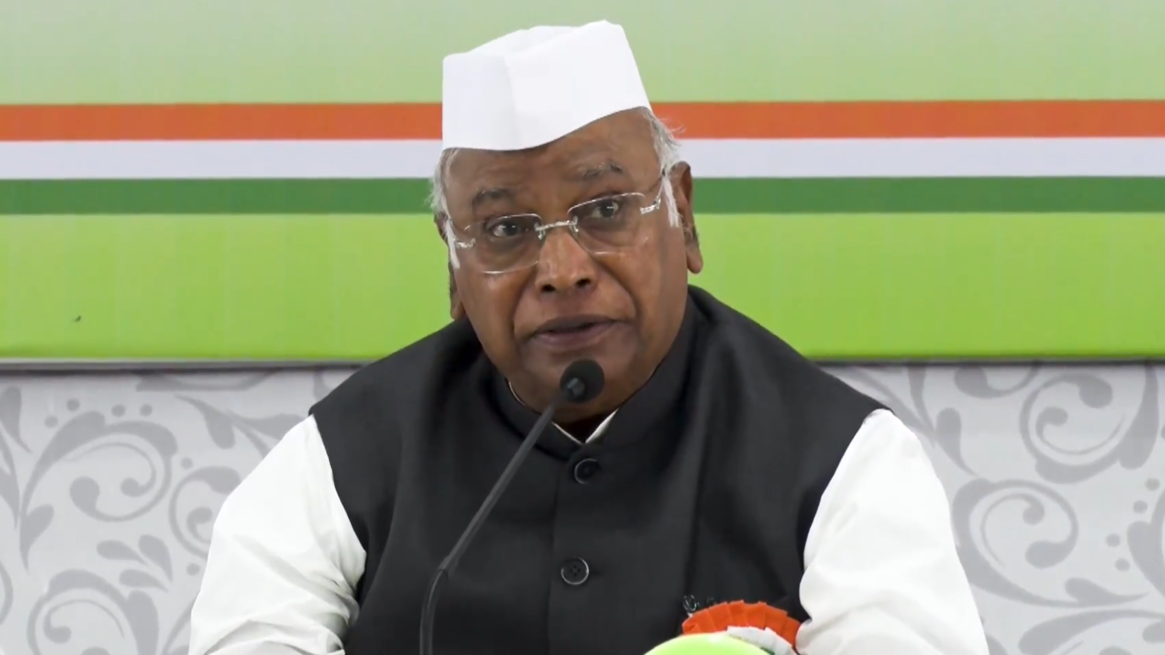 पटना सीडब्ल्यूसी में मल्लिकार्जुन खड़गे। mallikarjun kharge patna cwc
